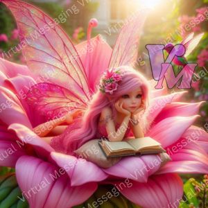 Tiny Fairies in Flowers