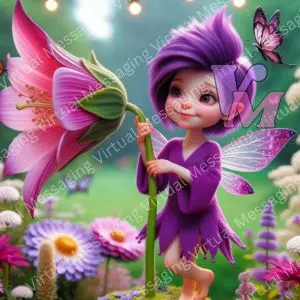 Tiny Fairies in the Garden