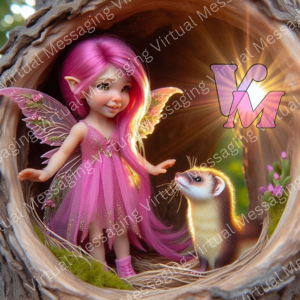 Tiny Fairies in Forest