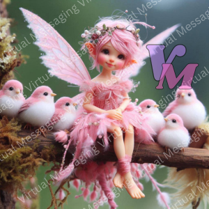 Tiny Fairies with Tiny Birds